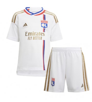 Olympique Lyonnais Primera Equipación Niños 2023-24 Manga Corta (+ Pantalones cortos)